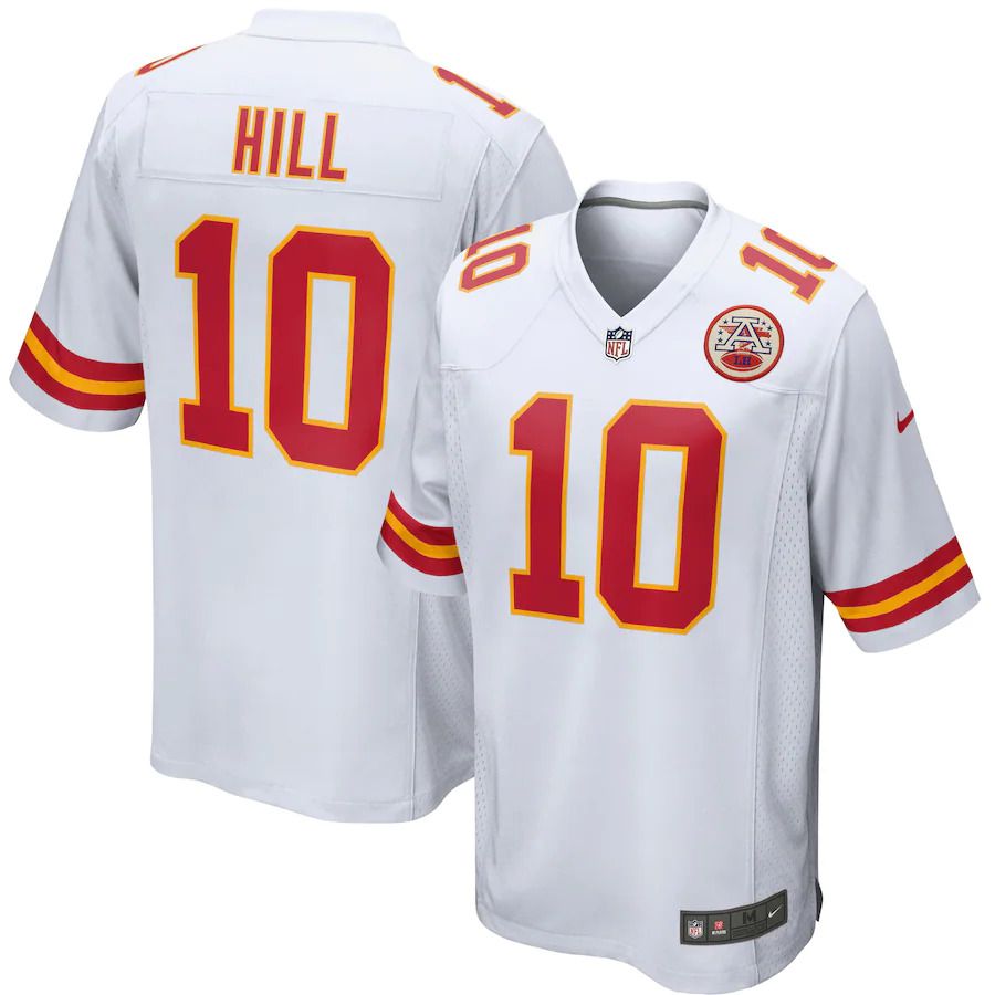 Men Kansas City Chiefs #10 Tyreek Hill Nike White Game Player NFL Jersey